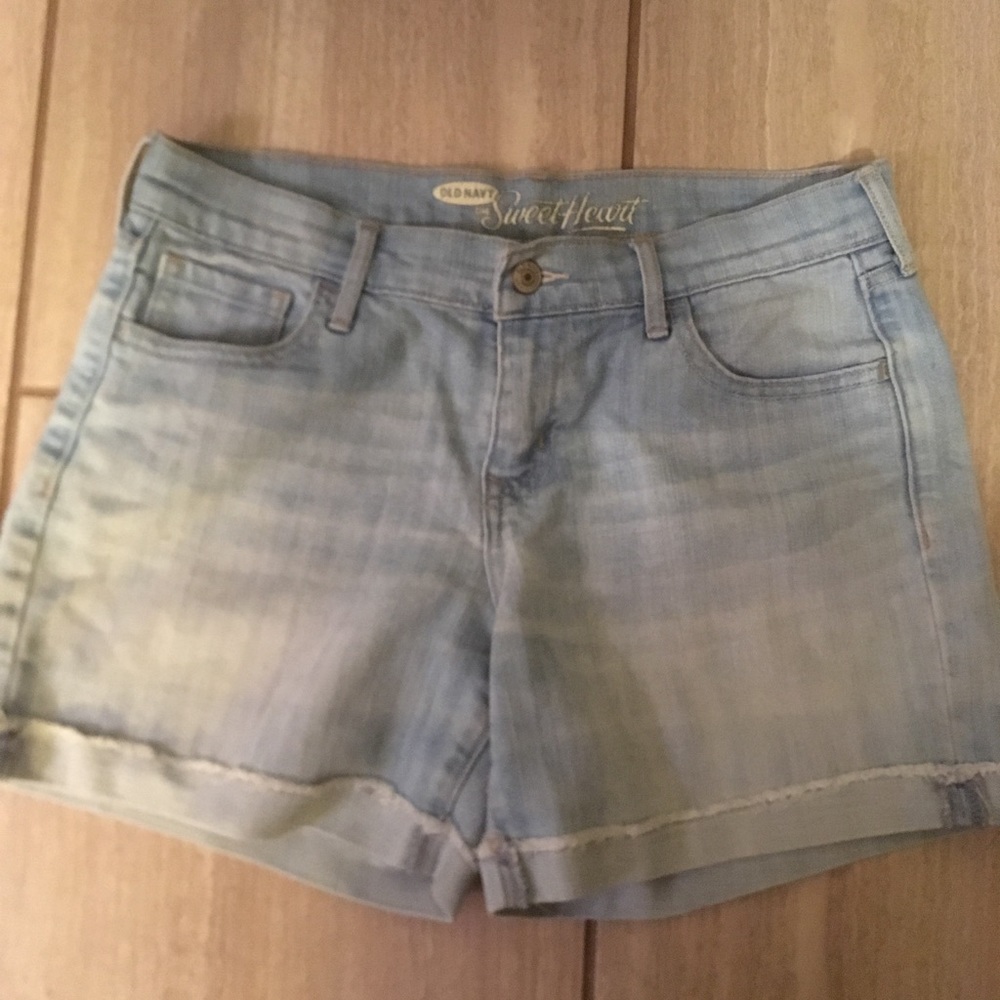 Comfy Denim Jean Shorts Boyfriend Style Cuff
